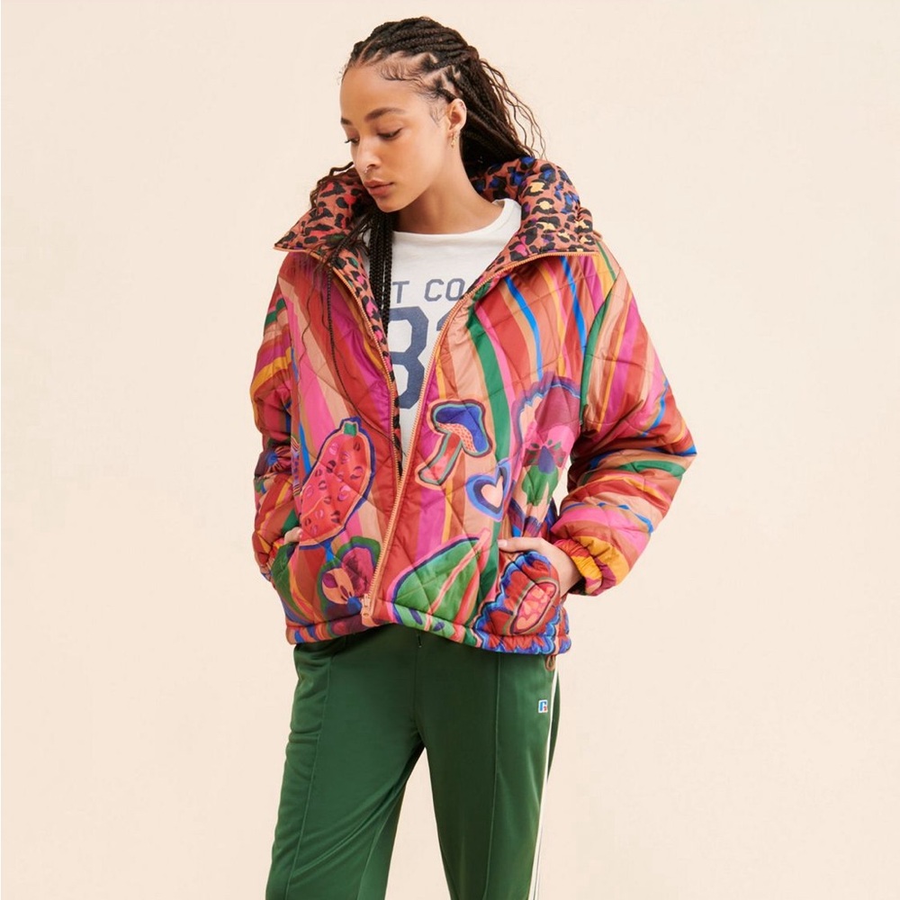 Free People Farm Rio Reversible Puffer Coat XS